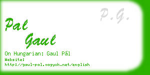 pal gaul business card